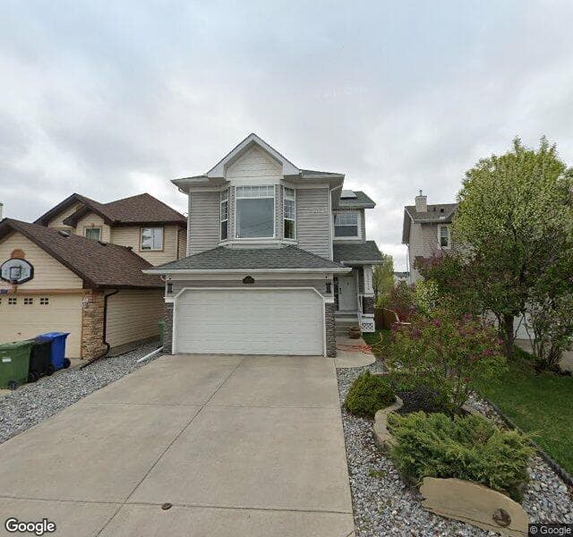 Street view of 16214 Everstone Road SW, Calgary