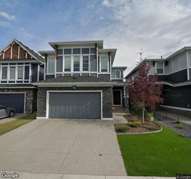 Street view of 98 W Grove Point SW, Calgary