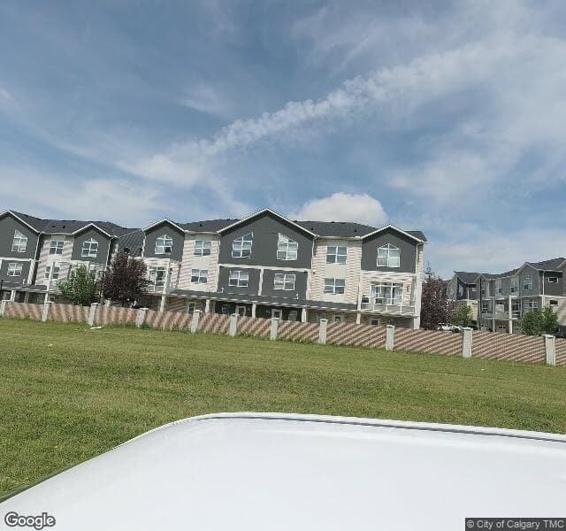 Street view of 408 Redstone View NE, Calgary