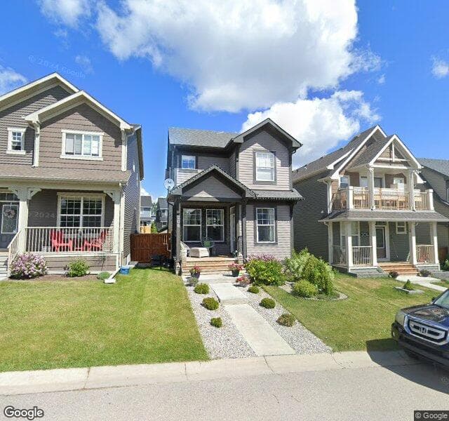 Street view of 208 Tuscany Valley Green NW, Calgary