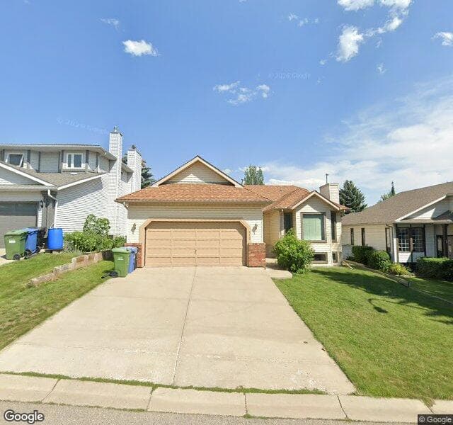 Street view of 612 Sierra Morena Place SW, Calgary