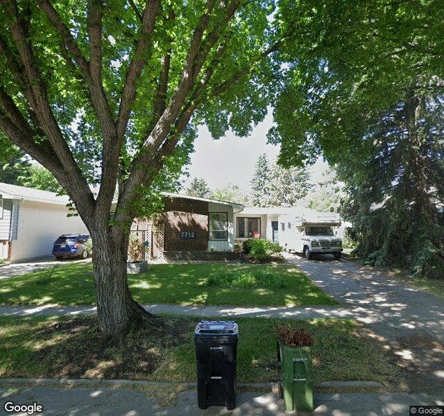 Street view of 7712 157 Street NW, Edmonton