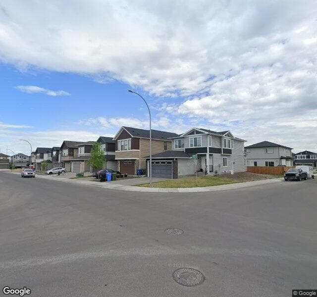 Street view of 32 Savanna Alley NE, Calgary