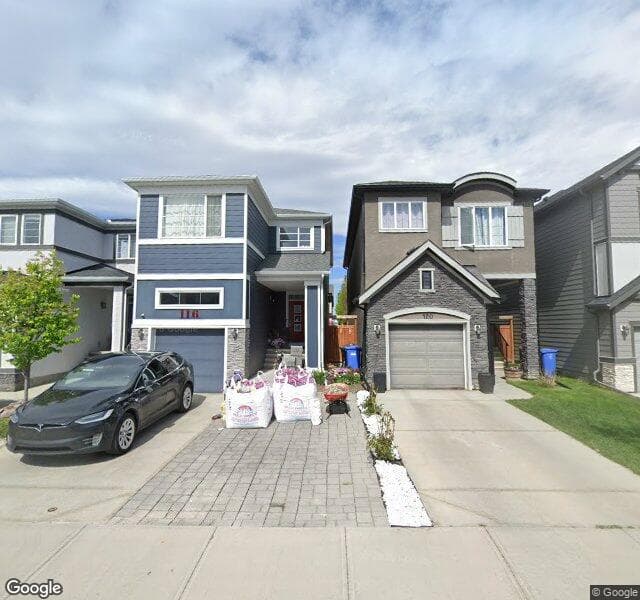 Street view of 116 Cranbrook Green SE, Calgary