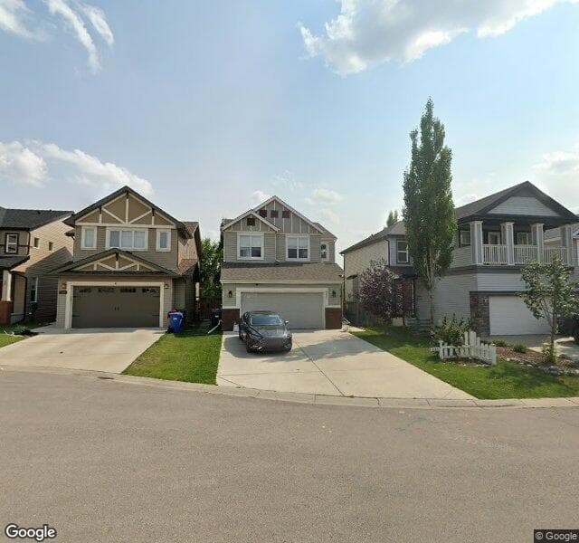 Street view of 331 Copperpond Bay SE, Calgary