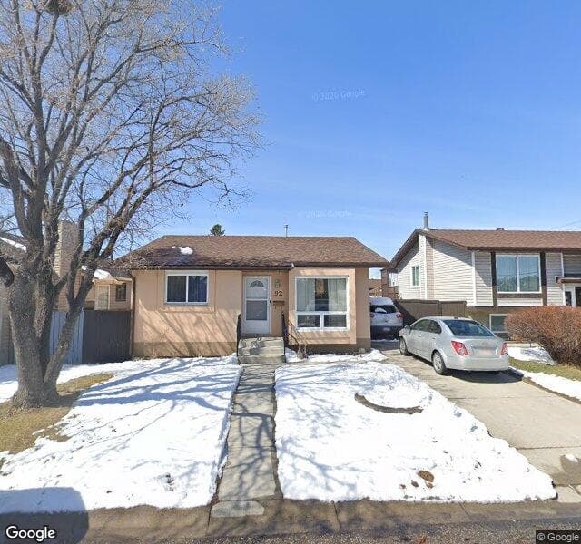 Street view of 92 Castleridge Road NE, Calgary