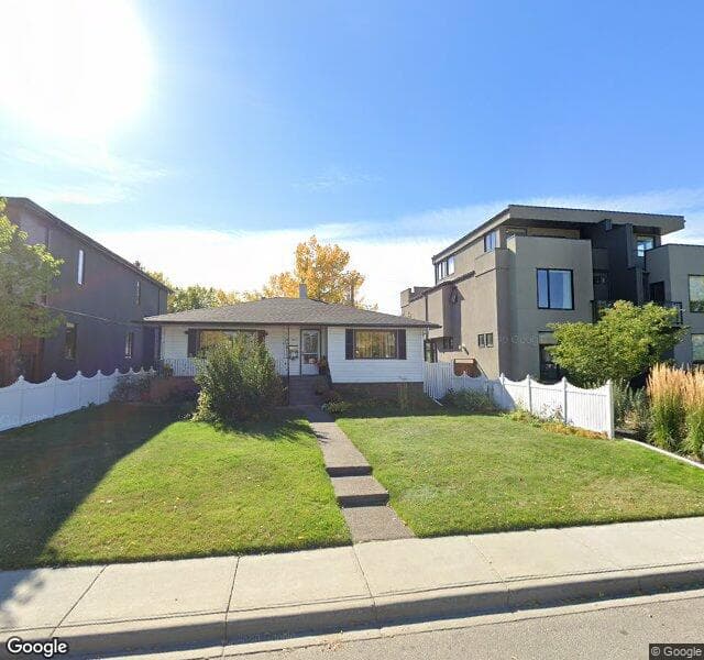 Street view of 1807 Broadview Road NW, Calgary