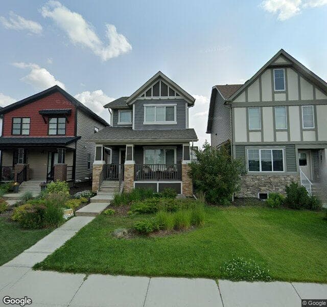Street view of 184 Copperpond Park SE, Calgary