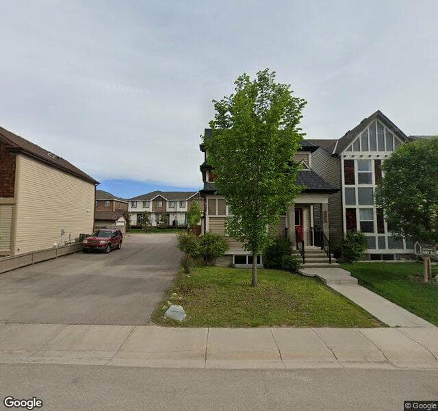 Street view of 4004 New Brighton Grove SE, Calgary