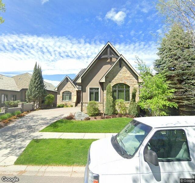Street view of 146 Mount Douglas Close SE, Calgary