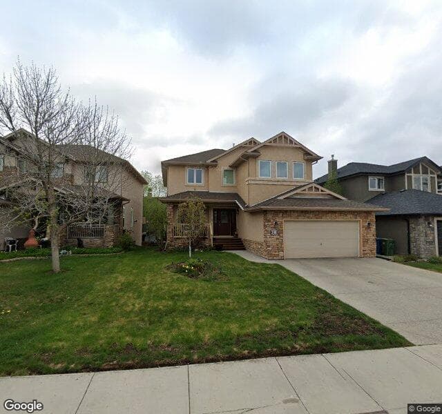 Street view of 78 Evercreek Bluffs Road SW, Calgary