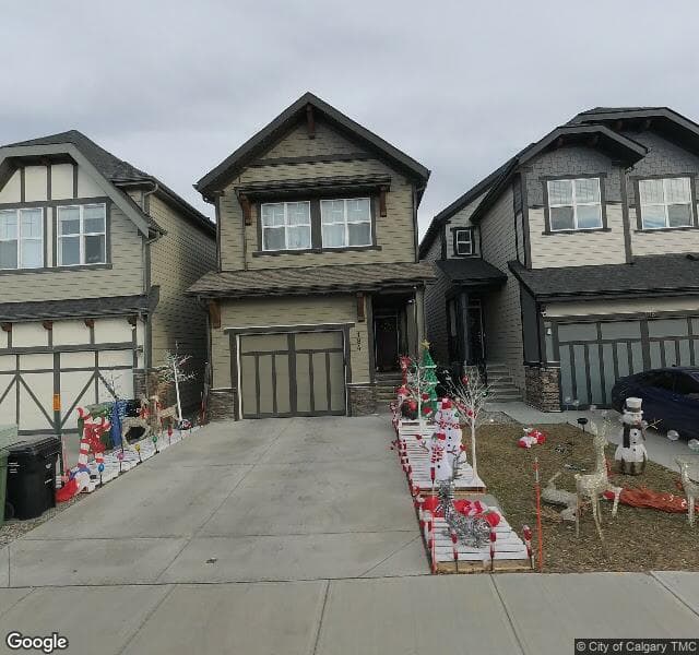 Street view of 184 Masters Crescent SE, Calgary