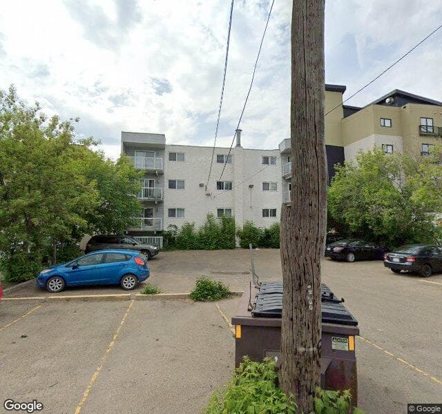 Street view of 402-10617 107 Street NW, Edmonton