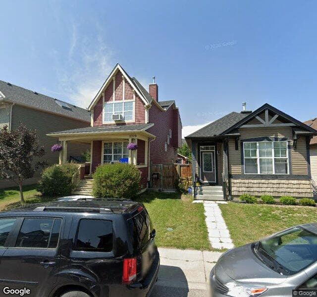 Street view of 1029 New Brighton Gardens SE, Calgary