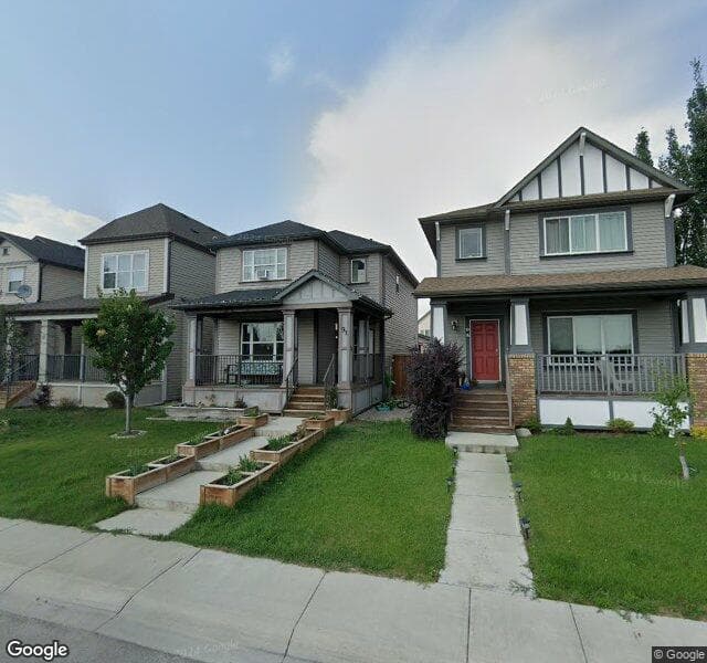 Street view of 91 Copperpond Square SE, Calgary