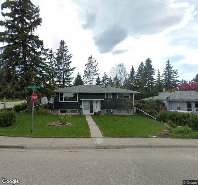 Street view of 9819 Paliscliffe Road SW, Calgary