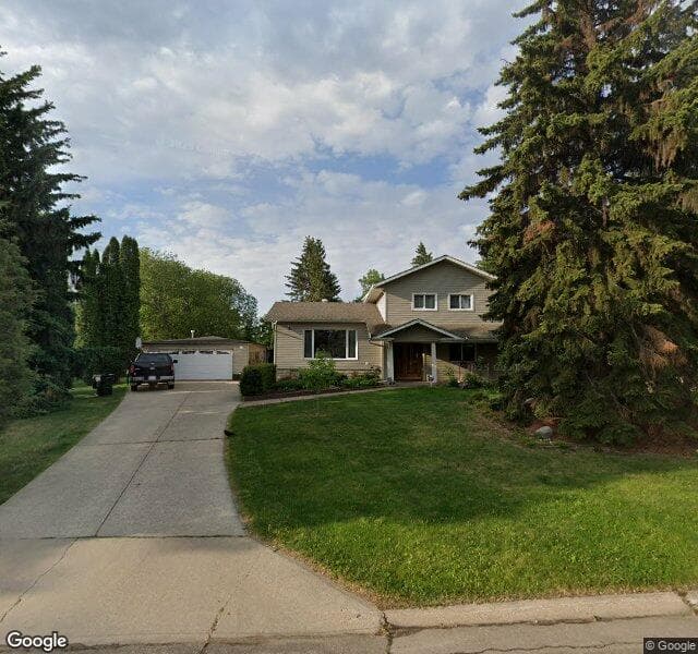 Street view of 4604 141 Street NW, Edmonton