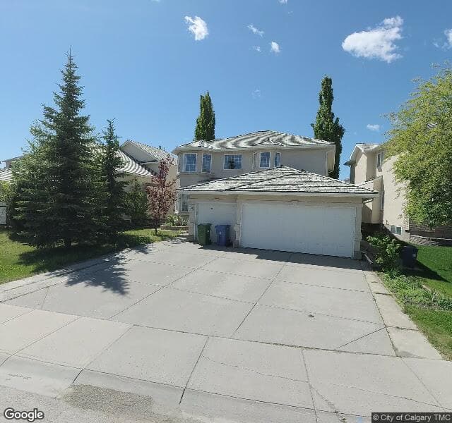 Street view of 596 Hamptons Drive NW, Calgary