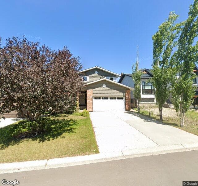 Street view of 55 Coach Ridge Place SW, Calgary