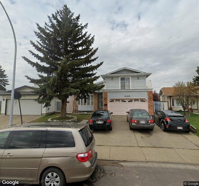Street view of 18008 94 Street NW, Edmonton