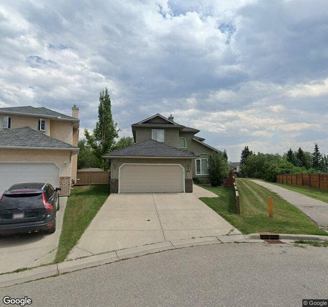 Street view of 852 Sierra Morena Court SW, Calgary