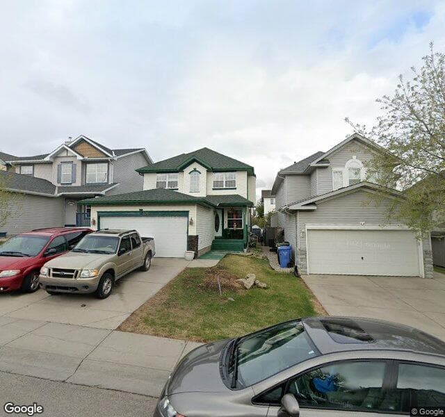 Street view of 136 Hidden Ranch Road NW, Calgary