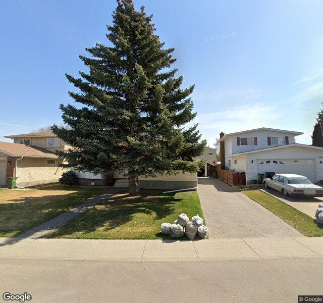 Street view of 7411 182 Street NW, Edmonton
