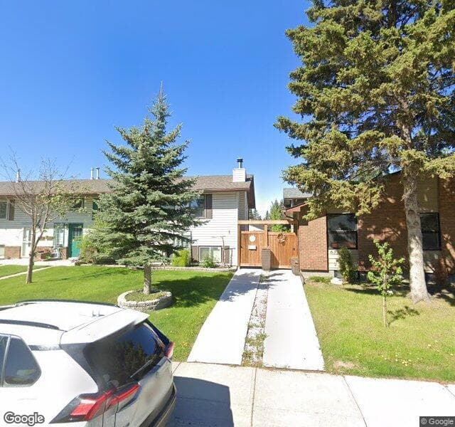 Street view of 1-67 Cedarwood Hill SW, Calgary