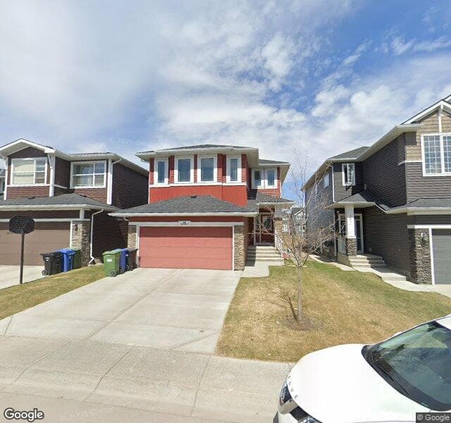Street view of 98 Redstone Park NE, Calgary