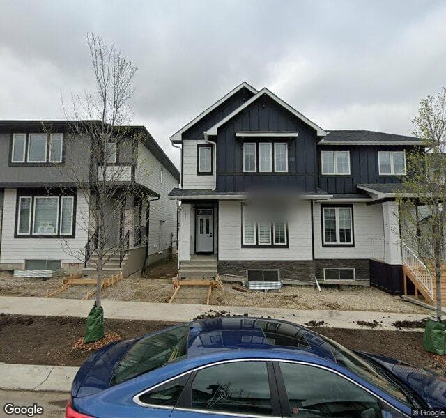 Street view of 105 Veranda Boulevard SW, Calgary