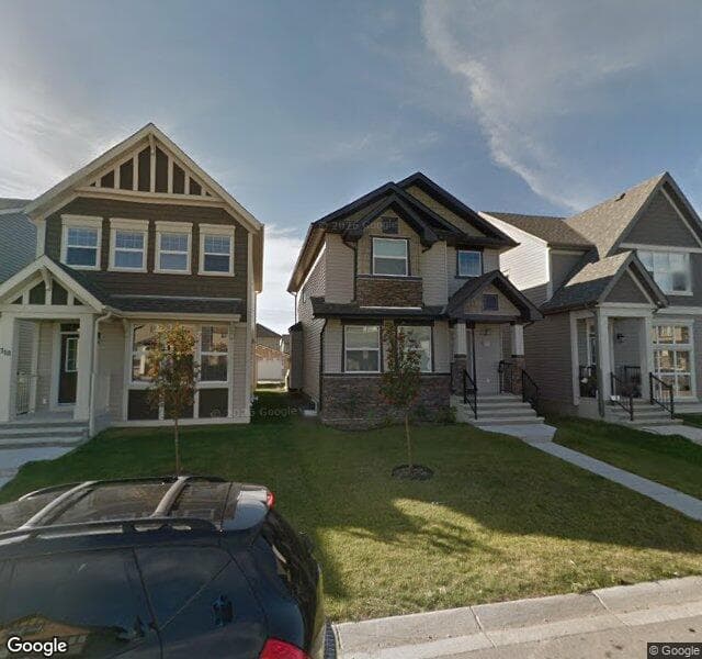 Street view of 314 Skyview Springs Gardens NE, Calgary