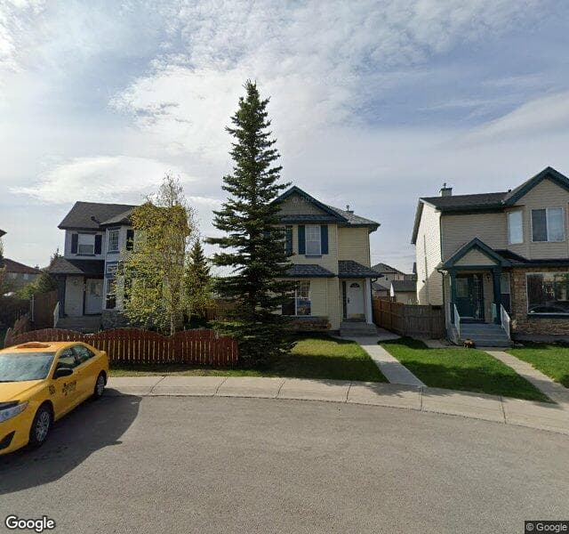 Street view of 287 Taravista Street NE, Calgary
