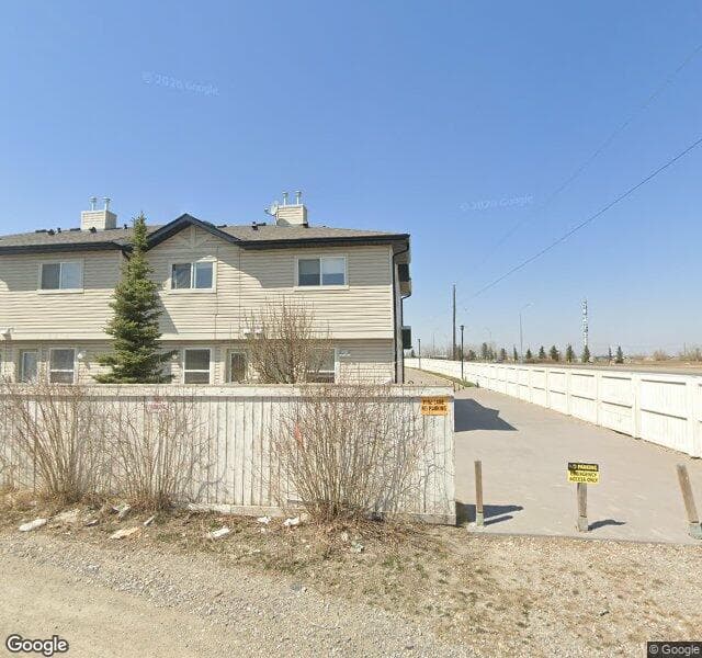Street view of 277 Saddlebrook Point NE, Calgary