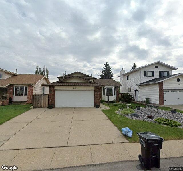 Street view of 18023 95 Street NW, Edmonton