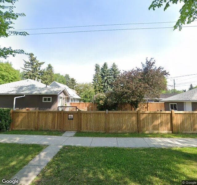 Street view of 12303 105 Street NW, Edmonton