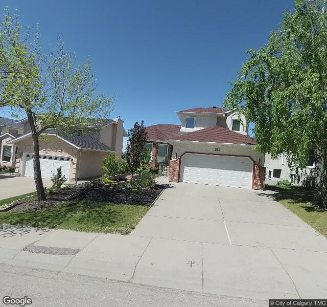 Street view of 195 Hawkwood Drive NW, Calgary