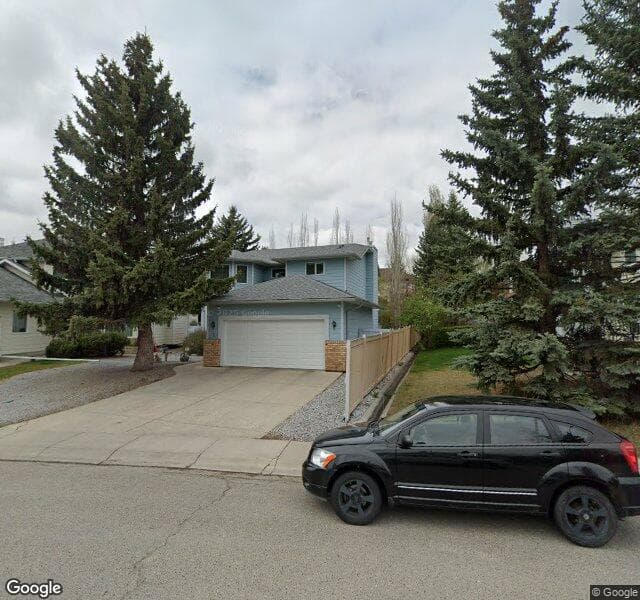 Street view of 5 Evergreen Terrace SW, Calgary
