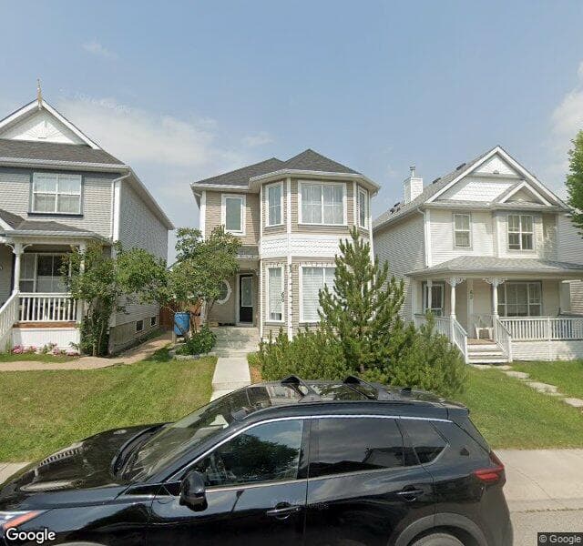 Street view of 66 Tuscany Valley Rise NW, Calgary