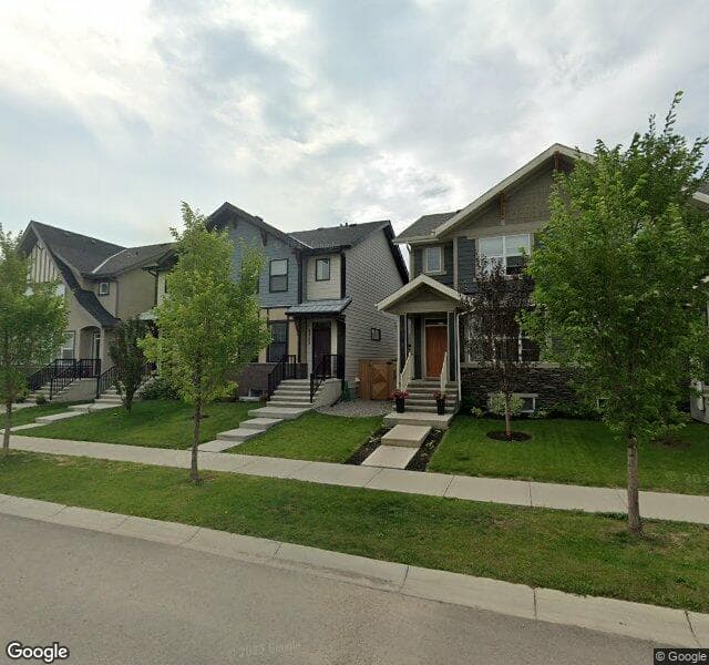 Street view of 8129 Masters Boulevard SE, Calgary