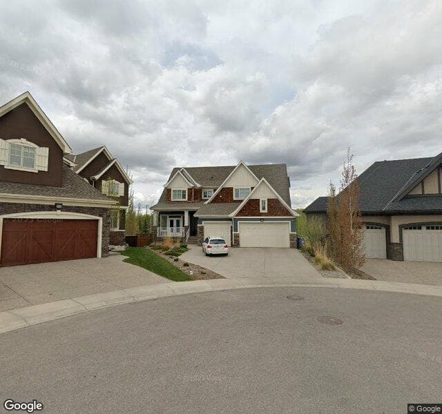 Street view of 56 Rockcliff Grove NW, Calgary