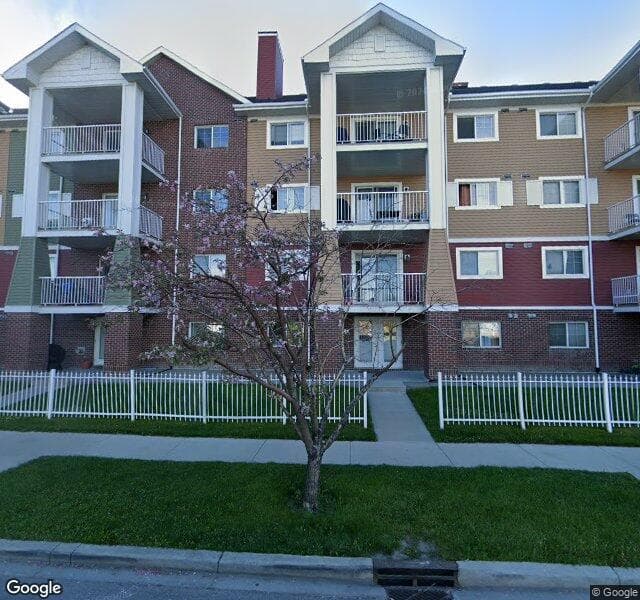 Street view of 4214-10 Prestwick Bay SE, Calgary