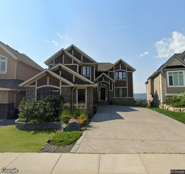 Street view of 208 Springbluff Heights SW, Calgary
