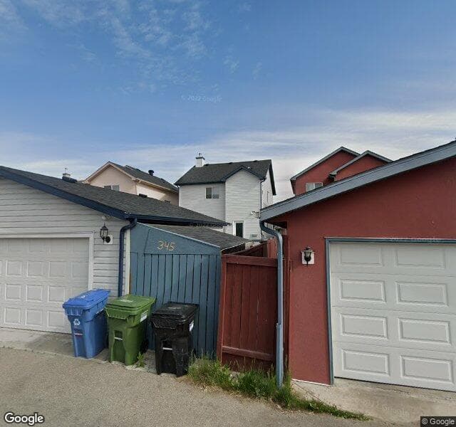 Street view of 345 Taradale Drive NE, Calgary