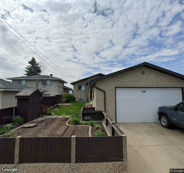 Street view of 7316 Delwood Road NW, Edmonton