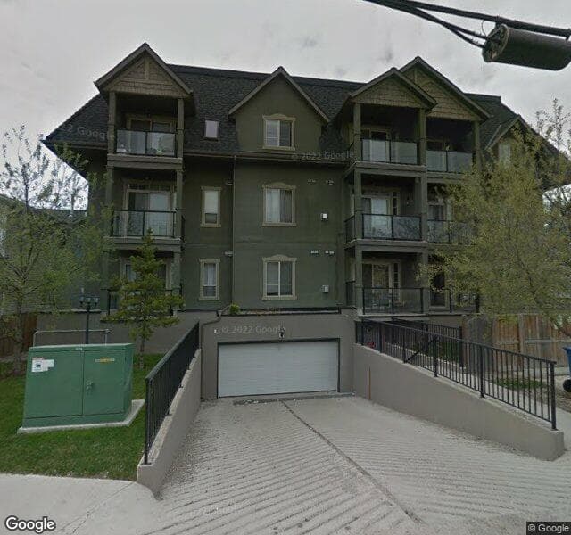 Street view of 205-2012 1 Street NW, Calgary