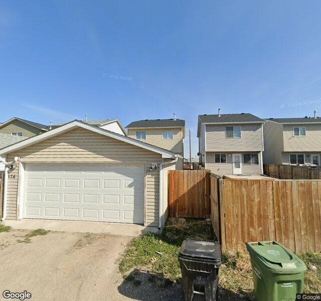 Street view of 124 Martinbrook Road NE, Calgary