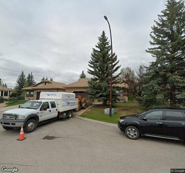 Street view of 129 Shawnee Place SW, Calgary