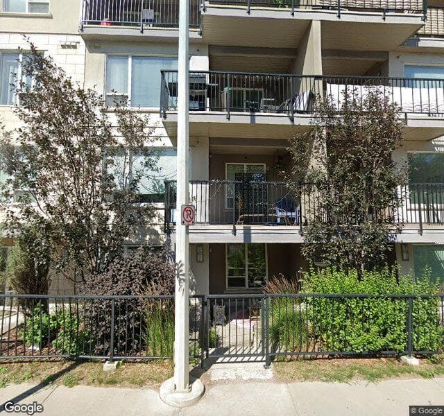 Street view of 408-9907 91 Avenue NW, Edmonton