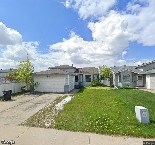 Street view of 15516 70 Street NW, Edmonton