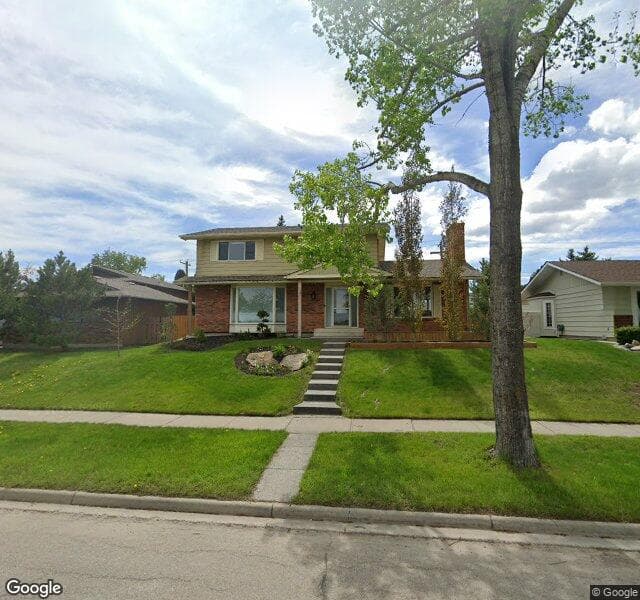 Street view of 14111 Parkland Boulevard SE, Calgary